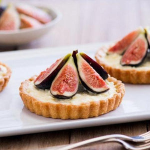 Fruit Tarts with Fig Almond Ice Cream