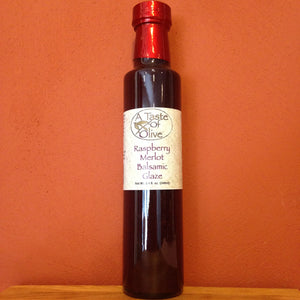 Raspberry Merlot Balsamic Glaze - A Taste of Olive