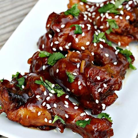 Sweet and Savory Apricot Balsamic Chicken Wings - A Taste of Olive