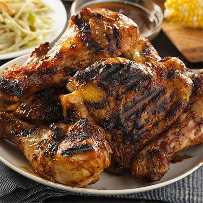 Grilled Chicken with Smoky Balsamic Barbecue Sauce