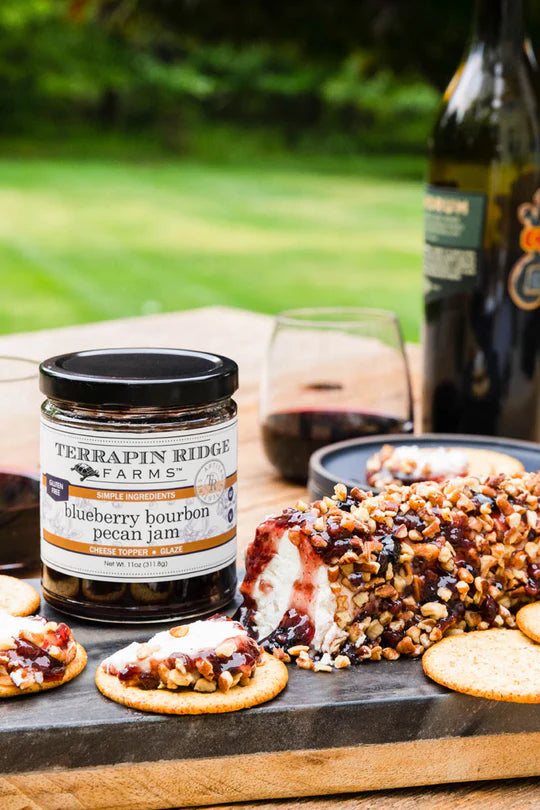 Blueberry Bourbon Pecan Jam - A Taste of Olive