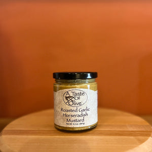 Roasted Garlic Horseradish Mustard - A Taste of Olive