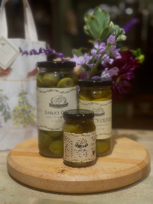 Garlicy Olives