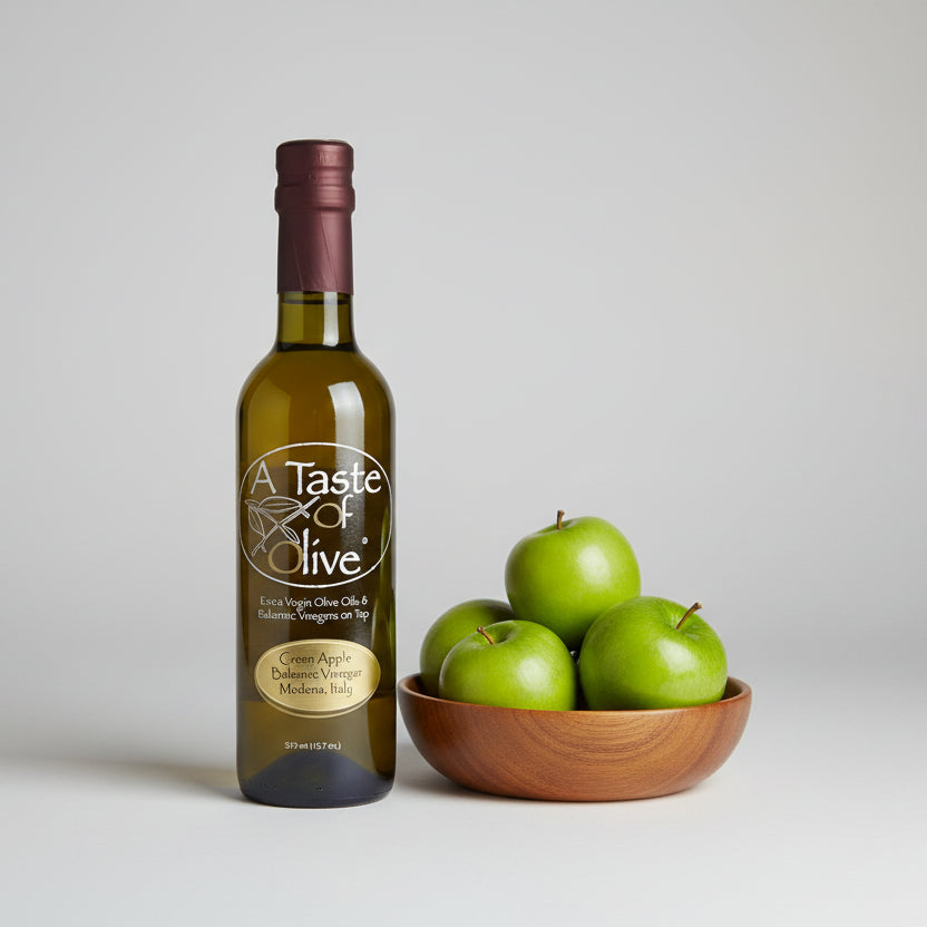 Green Apple White Balsamic Vinegar - A Taste of Olive