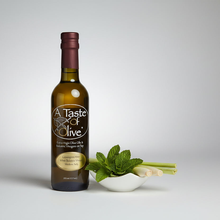 Lemongrass Mint White Balsamic Vinegar - A Taste of Olive