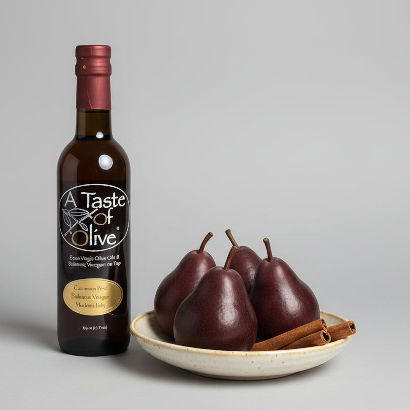 Cinnamon Pear Balsamic Vinegar - A Taste of Olive