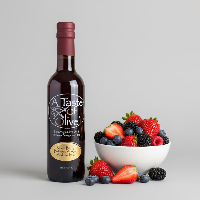 Mixed Berry Balsamic Vinegar - A Taste of Olive