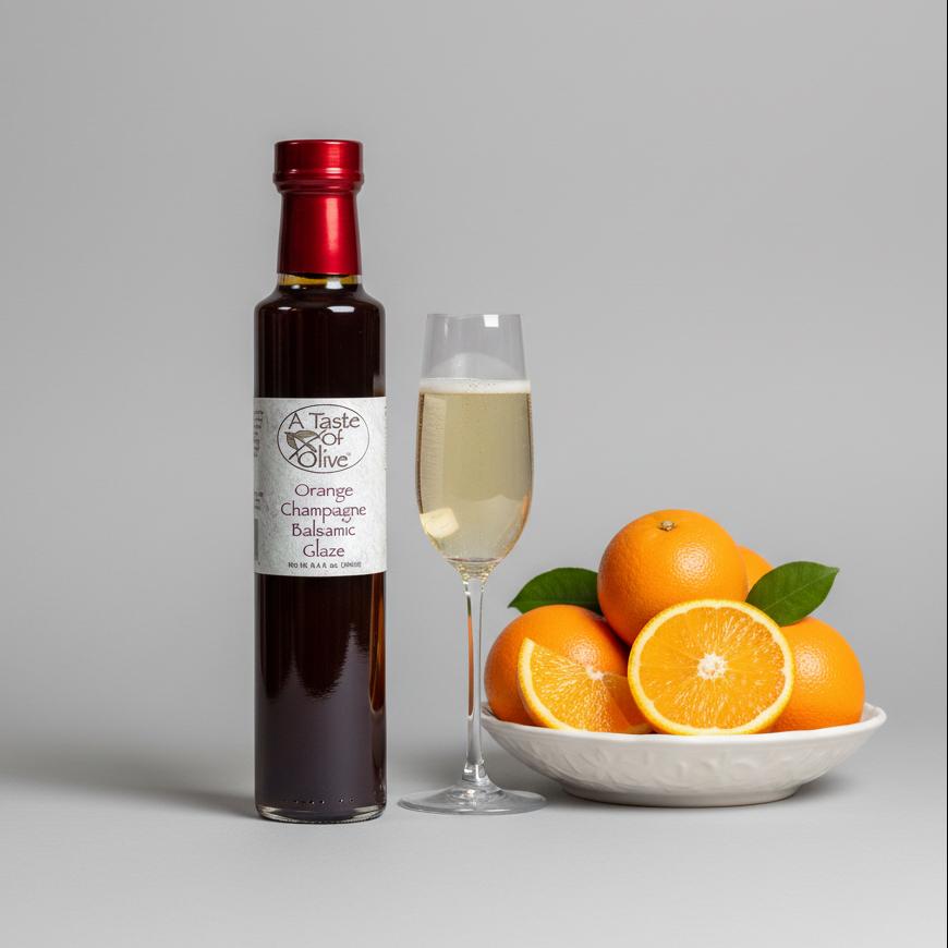 Orange Champagne Balsamic Glaze - A Taste of Olive